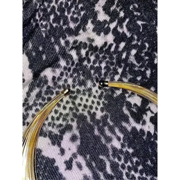 1960’s Mixed Metal Collar Choker Necklace - Picture 3 of 9